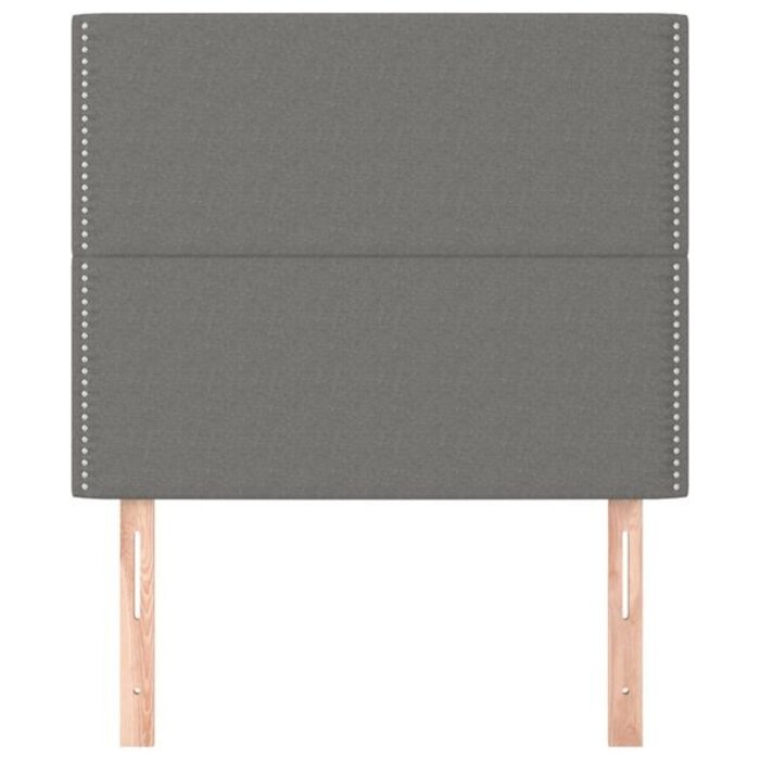Vidaxl Tête de lit en tissu gris foncé 100cm - 32% de remise