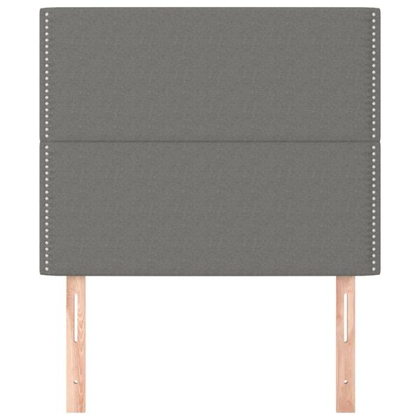 Vidaxl Tête de lit en tissu gris foncé 100cm - 32% de remise