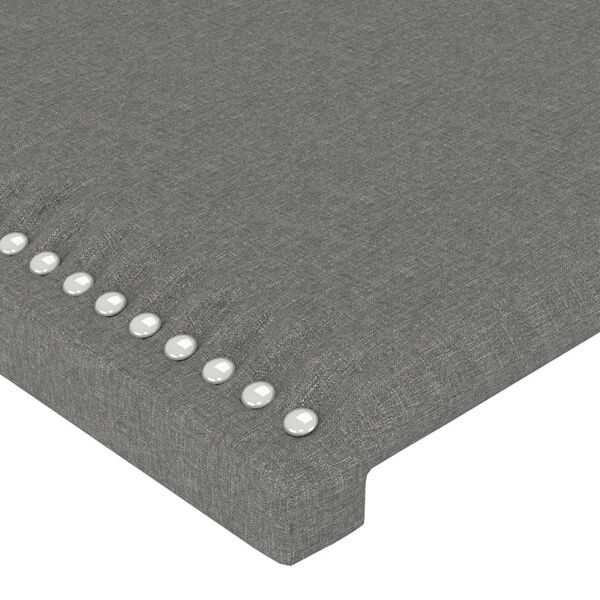 Vidaxl Tête de lit en tissu gris foncé 100cm - 32% de remise