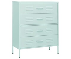 Vidaxl Commode en acier menthe 80x35cm - 47% de remise