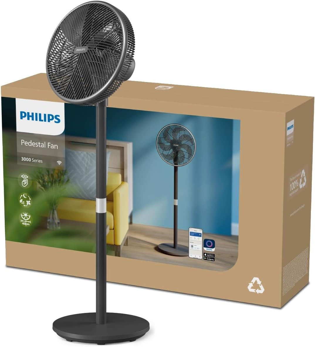 Ventilateur 2-en-1 Série 3000 Noir - 19 dB - 34% de remise