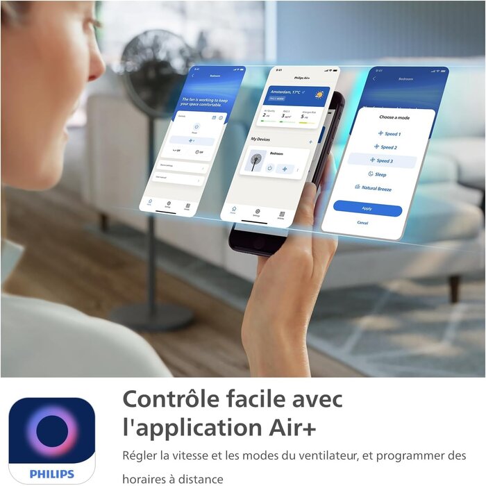 Ventilateur 2-en-1 Série 3000 Noir - 19 dB - 34% de remise