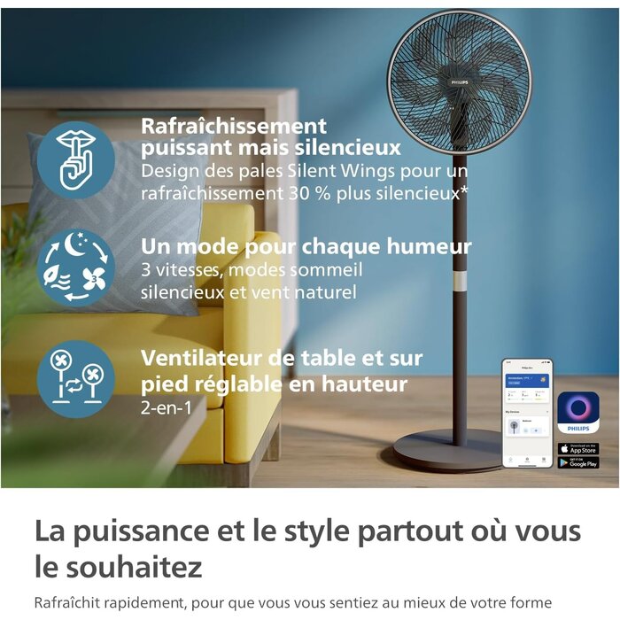 Ventilateur 2-en-1 Série 3000 Noir - 19 dB - 34% de remise
