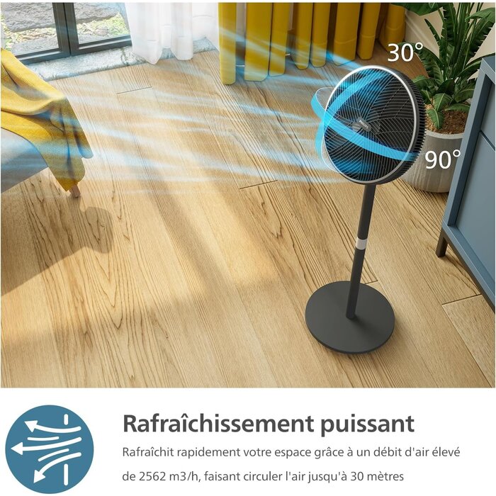 Ventilateur 2-en-1 Série 3000 Noir - 19 dB - 34% de remise
