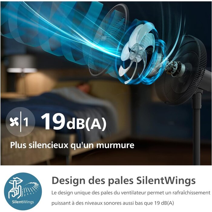 Ventilateur 2-en-1 Série 3000 Noir - 19 dB - 34% de remise