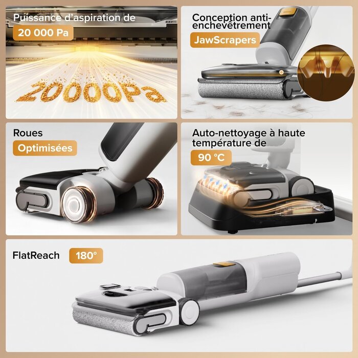 Aspirateur Laveur Sans Fil F25 GT Gen 2 - 35% de remise