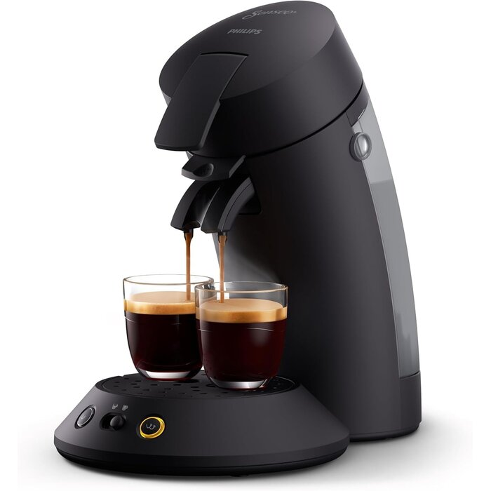Machine à café à dosettes noire - 33% de remise