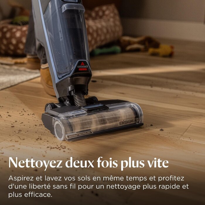 Nettoyeur de sol sans fil humide et sec - 35% de remise