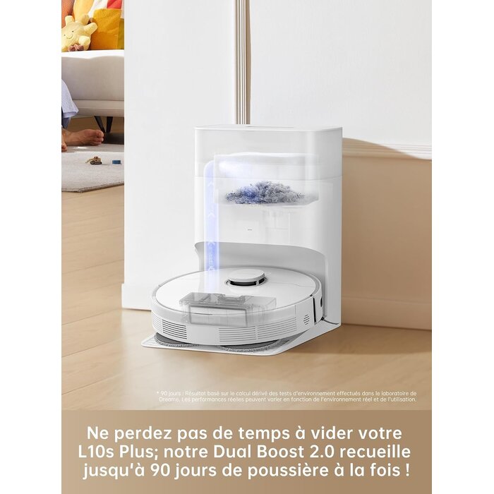 Robot aspirateur et laveur 7000 Pa, vidage auto - 35% de remise