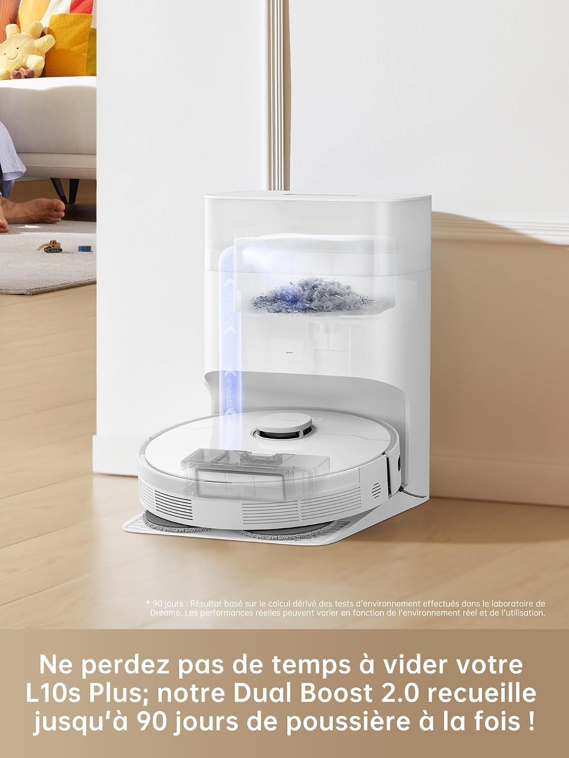 Robot aspirateur et laveur 7000 Pa, vidage auto - 35% de remise
