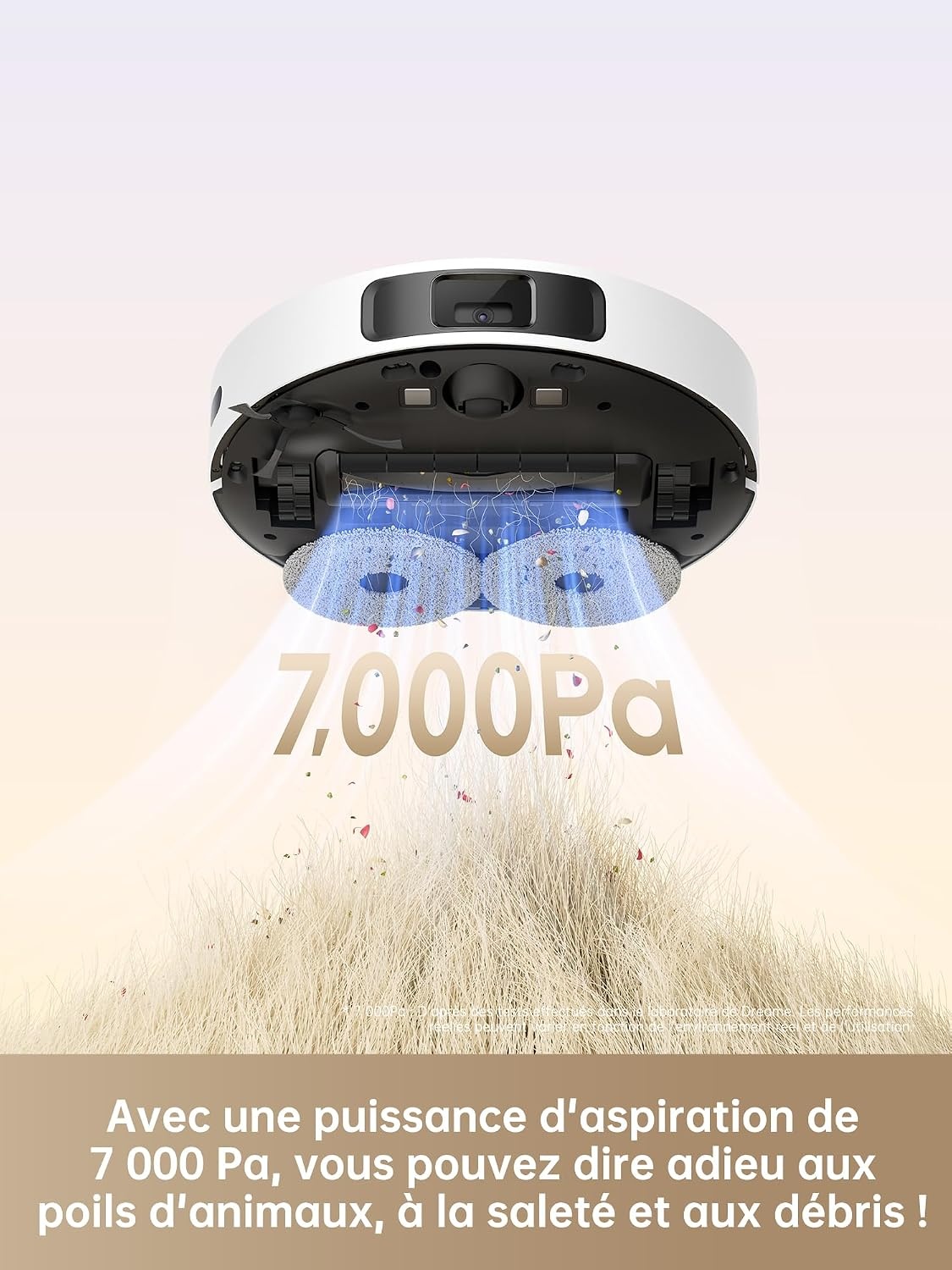 Robot aspirateur et laveur 7000 Pa, vidage auto - 35% de remise