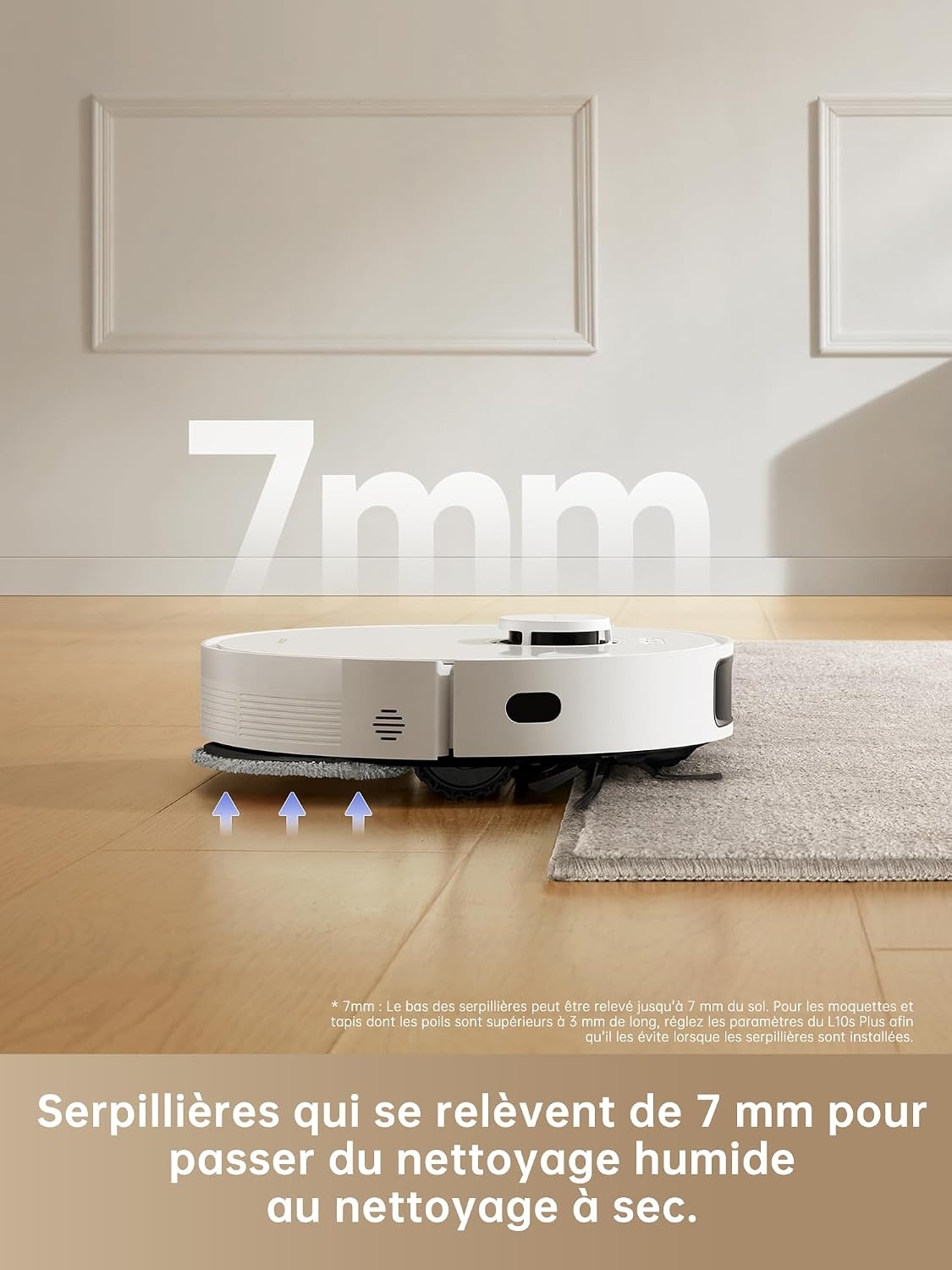 Robot aspirateur et laveur 7000 Pa, vidage auto - 35% de remise