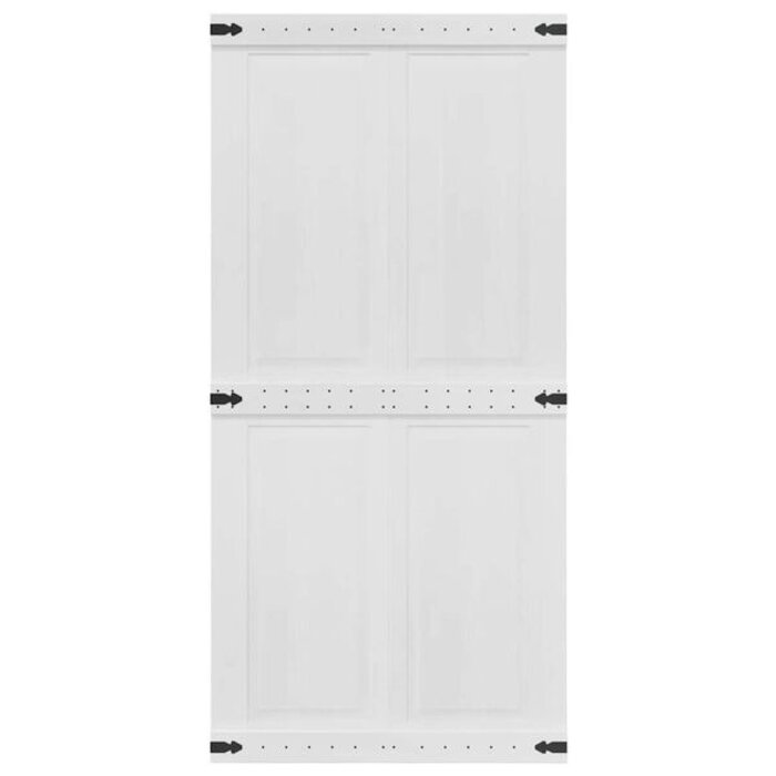 Vidaxl Porte coulissante grange 100x210cm bois pin blanc - 51% de remise