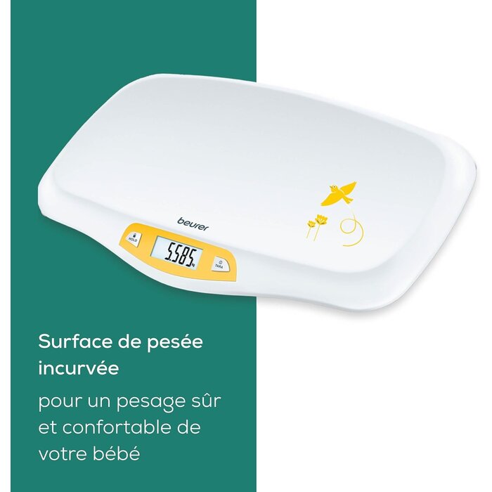 Pèse-bébé électronique 20 kg avec plateau incurvé - 33% de remise