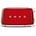 Grille-pain 4 fentes style rétro années 50 - Rouge - 1500W - 35% de remise