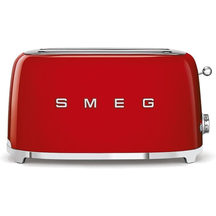 Grille-pain 4 fentes style rétro années 50 - Rouge - 1500W - 35% de remise
