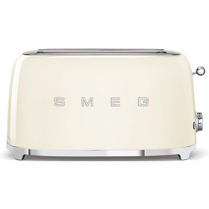 Grille-pain 4 fentes style rétro années 50 - Rouge - 1500W - 35% de remise