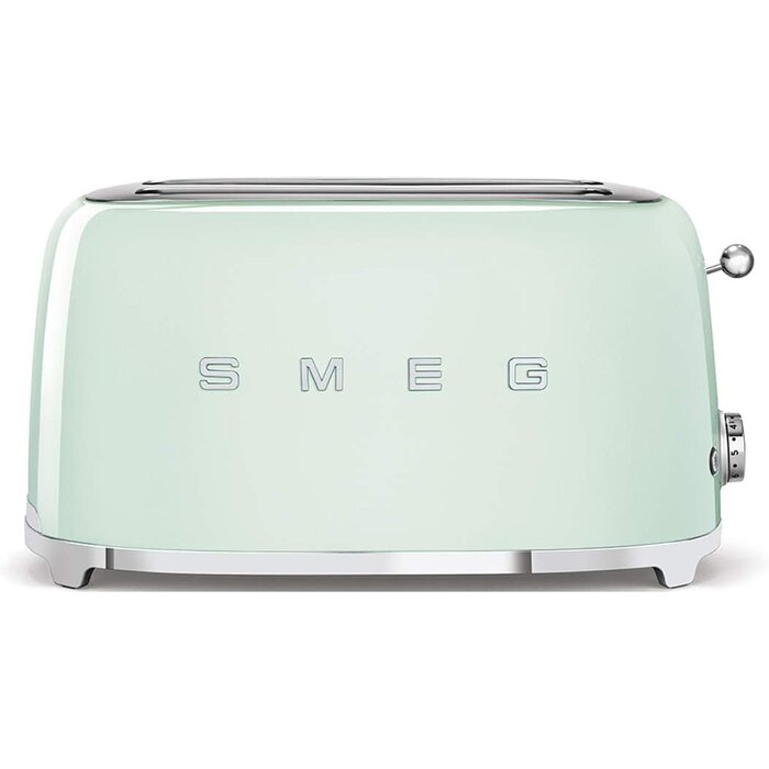 Grille-pain 4 fentes style rétro années 50 - Rouge - 1500W - 35% de remise