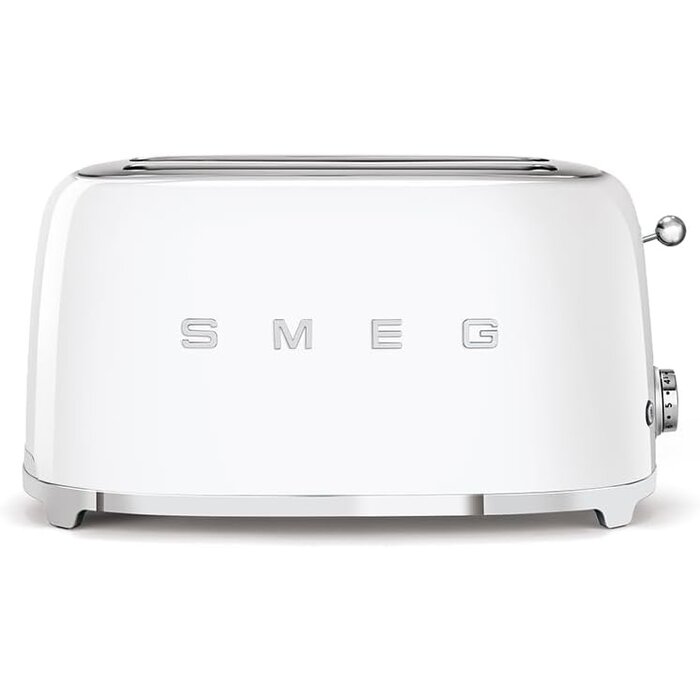 Grille-pain 4 fentes style rétro années 50 - Rouge - 1500W - 35% de remise
