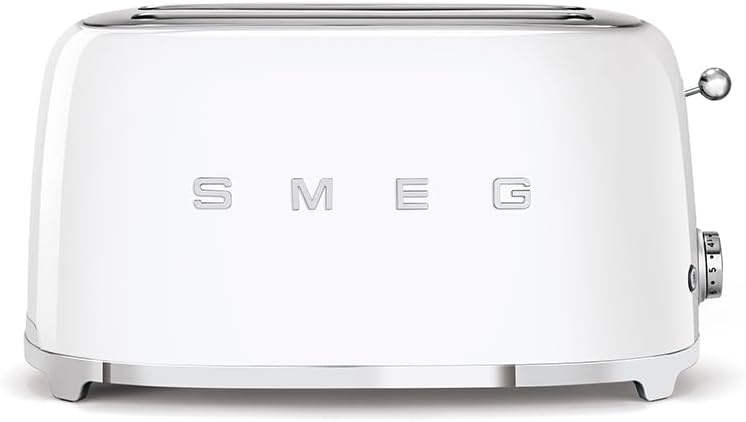 Grille-pain 4 fentes style rétro années 50 - Rouge - 1500W - 35% de remise
