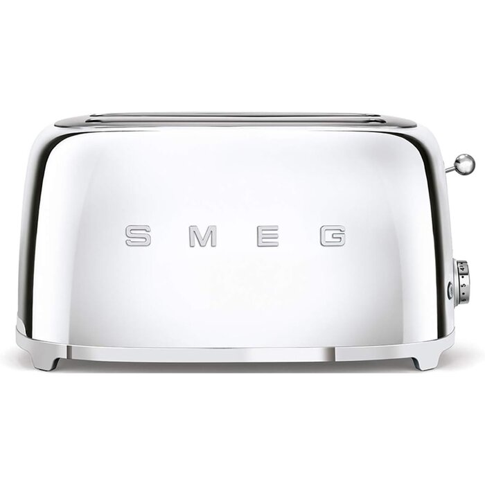 Grille-pain 4 fentes style rétro années 50 - Rouge - 1500W - 35% de remise