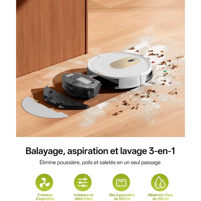 Robot Aspirateur et Laveur 5000 Pa - 34% de remise