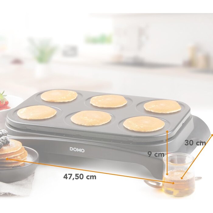 Appareil à pancakes et œufs 6 cavités - 32% de remise
