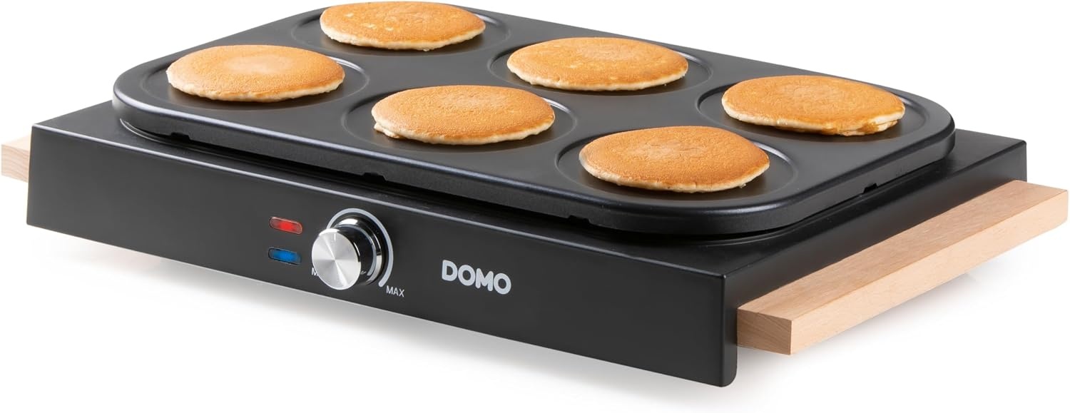 Appareil à pancakes et œufs 6 cavités - 32% de remise