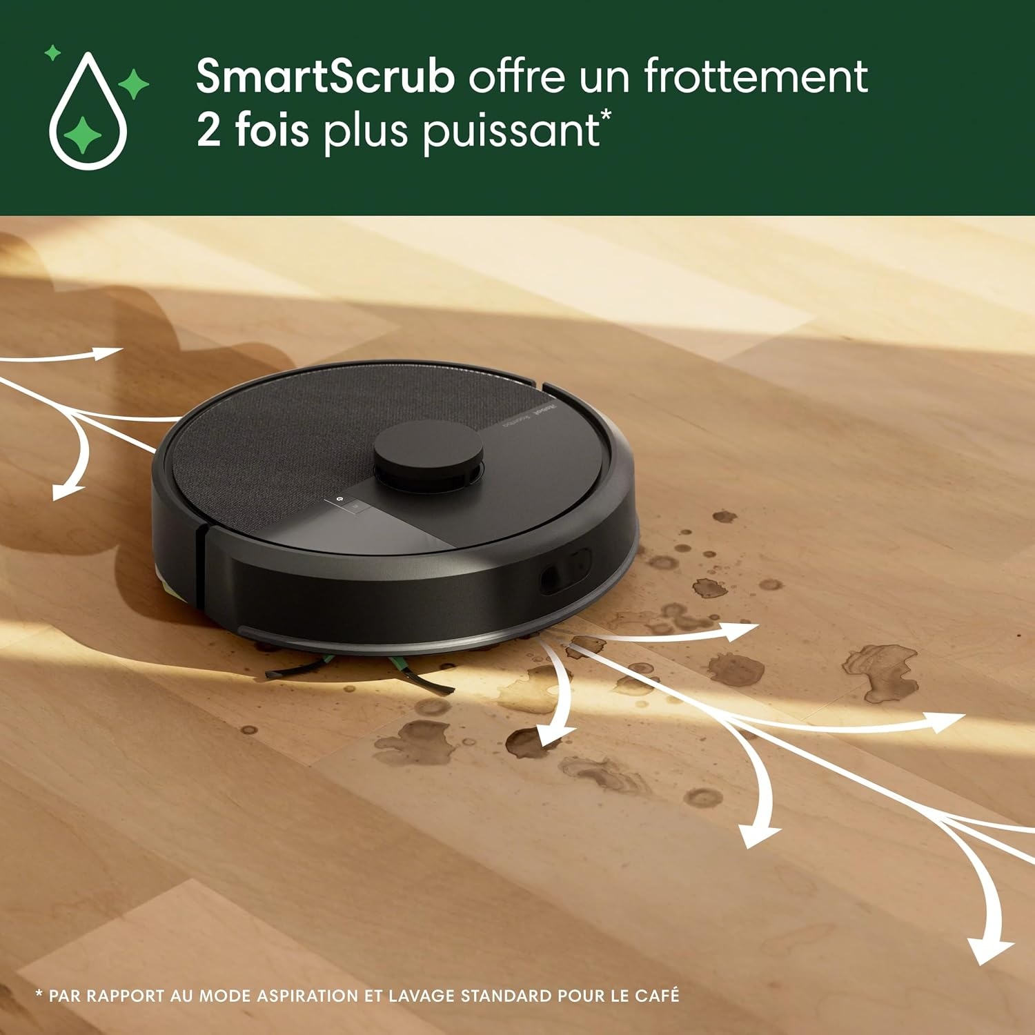 Robot aspirateur et laveur LiDAR 7000 Pa - Noir - 35% de remise