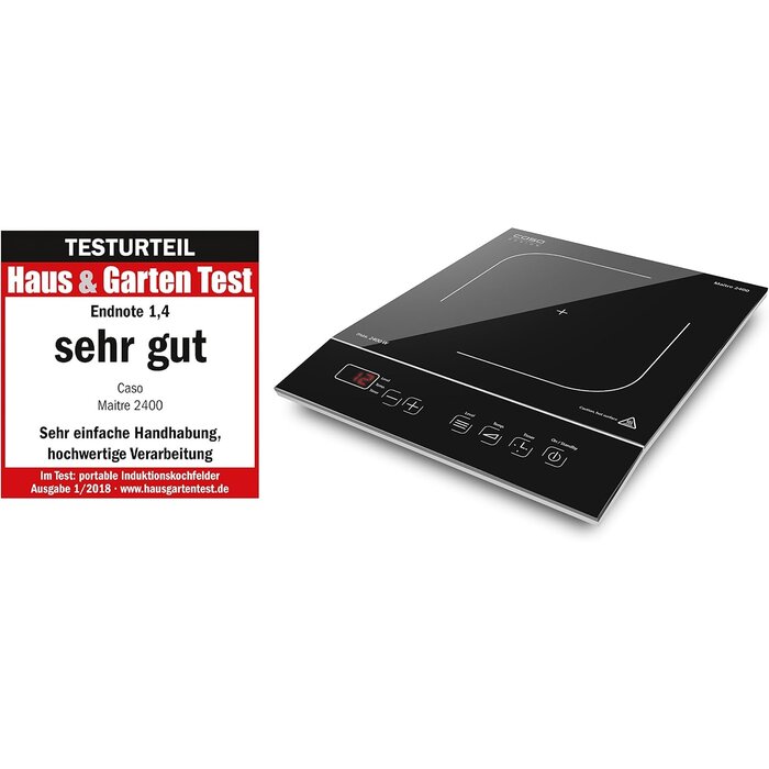 Plaque de cuisson induction 2400W - 34% de remise - Noir 30x37cm