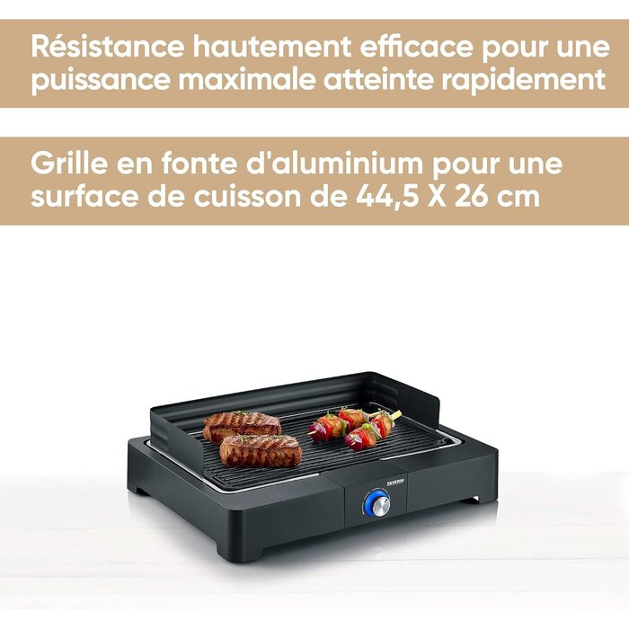 Gril de table électrique 2200W - 34% de remise