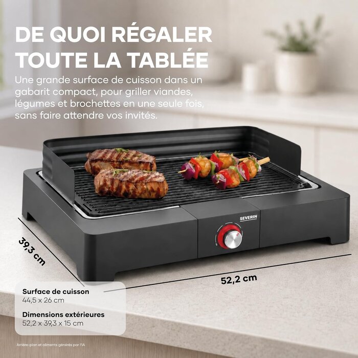 Gril de table électrique 2200W - 34% de remise