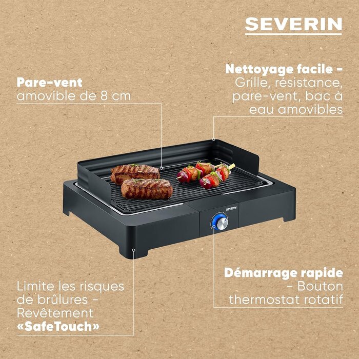 Gril de table électrique 2200W - 34% de remise