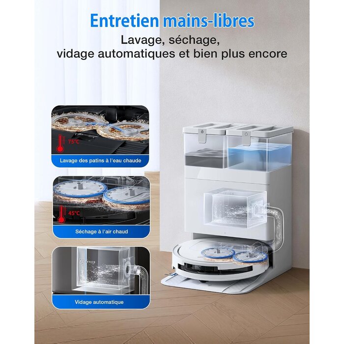 Robot aspirateur et laveur OMNI : 47% de remise sur votre nettoyage autonome