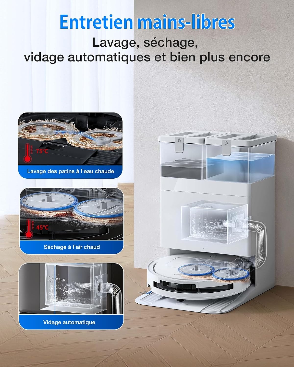 Robot aspirateur et laveur OMNI : 47% de remise sur votre nettoyage autonome