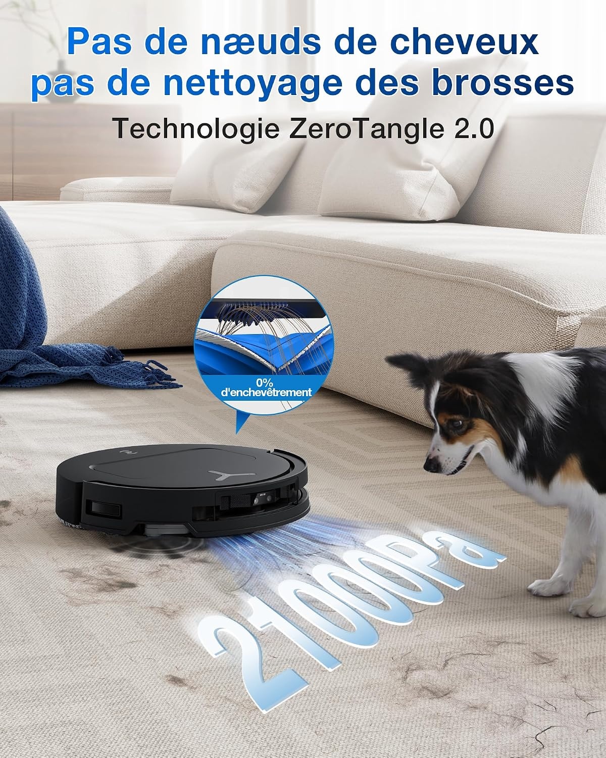 Robot aspirateur laveur ultra-fin 81mm - 48% de remise