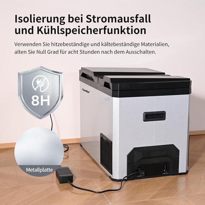 Glacière à compresseur 43L, 2 zones, 12V/24V/230V - 47% de remise