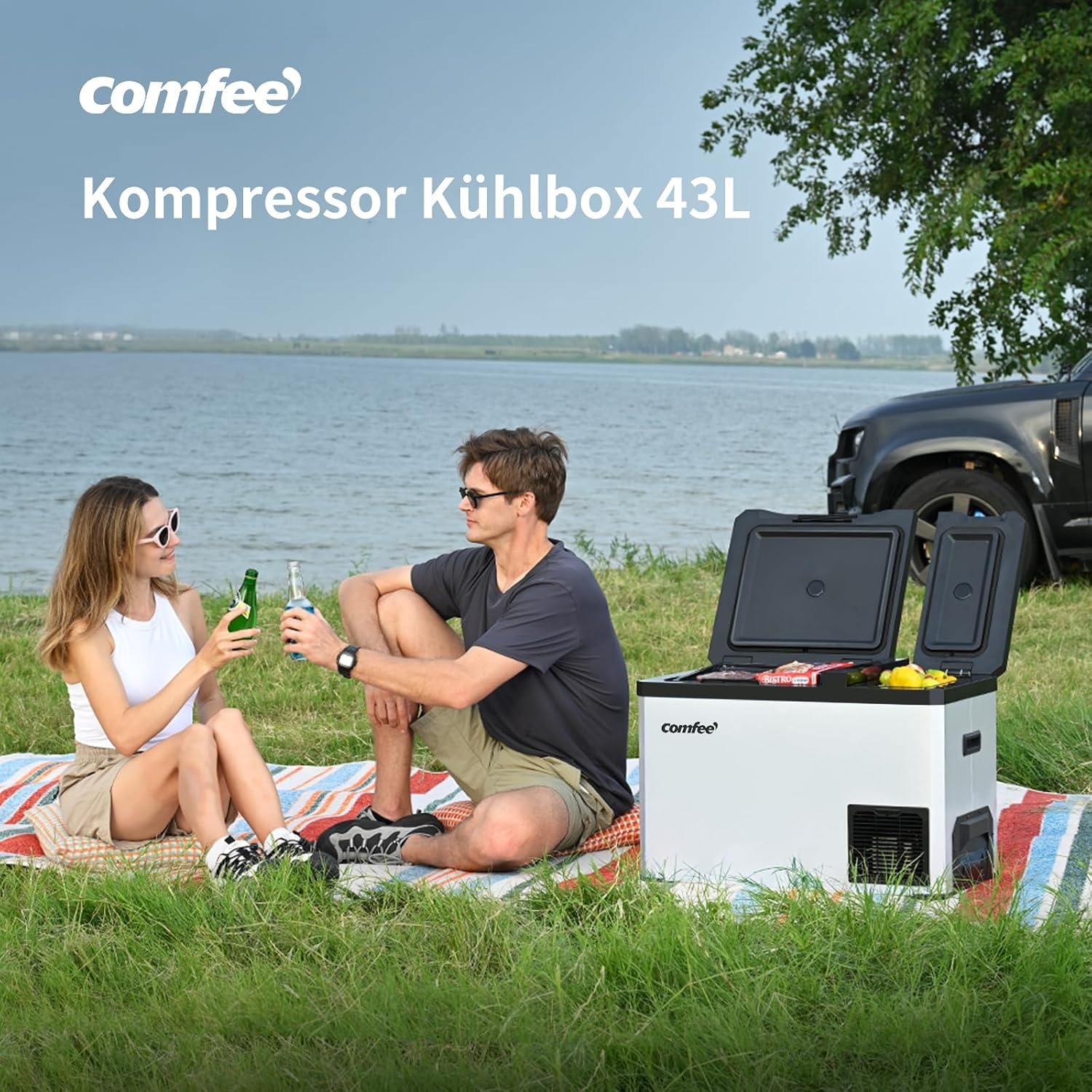 Glacière à compresseur 43L, 2 zones, 12V/24V/230V - 47% de remise