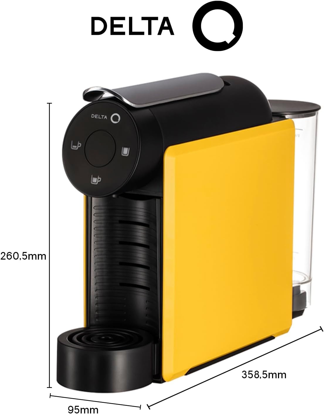 Machine à café compacte jaune 1L - 45% de remise