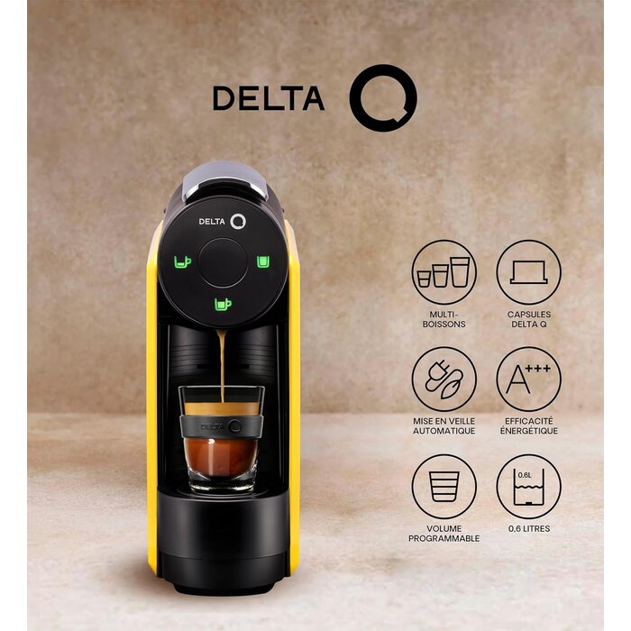 Machine à café compacte jaune 1L - 45% de remise