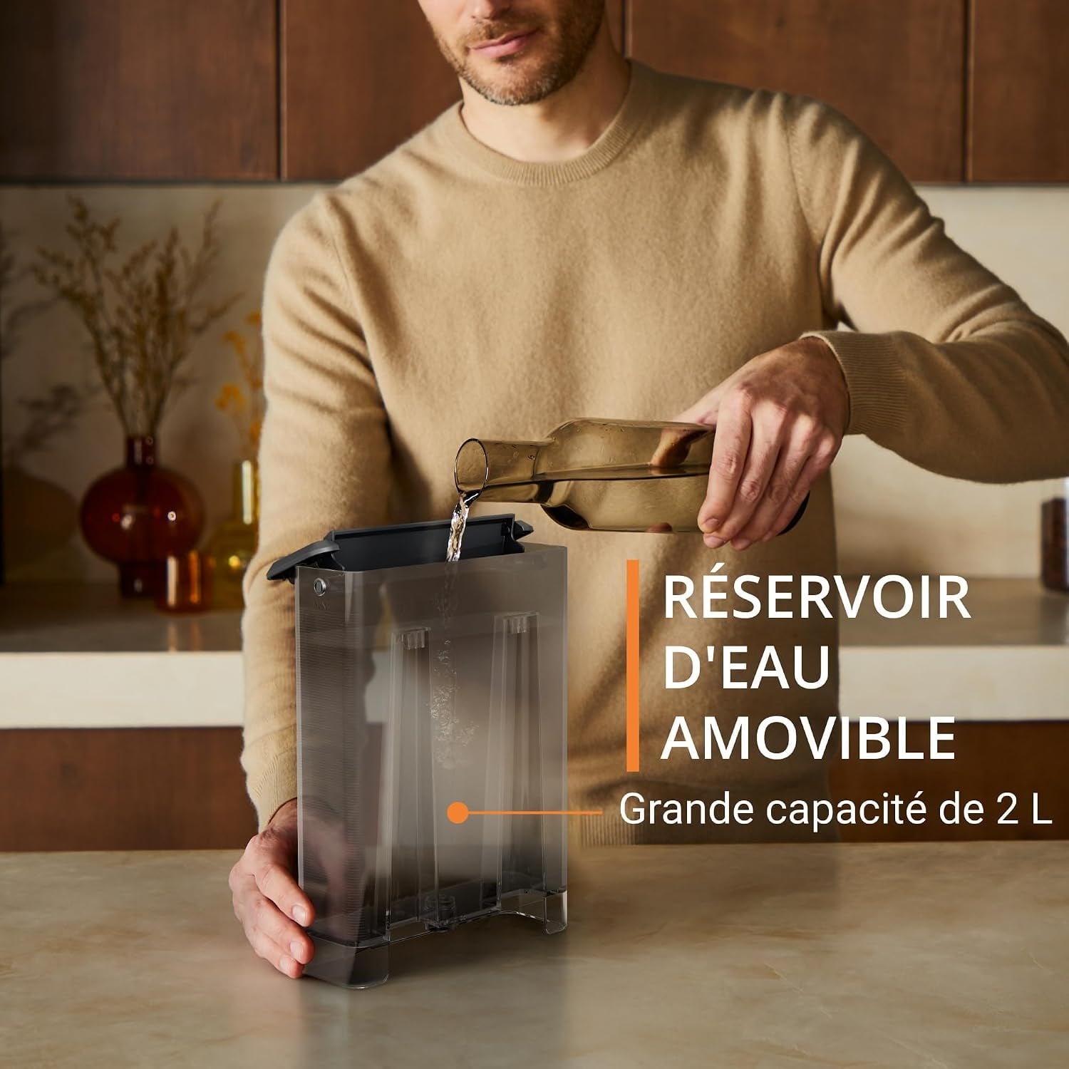 Machine à expresso manuelle 15 bars - Crème - 46% de remise
