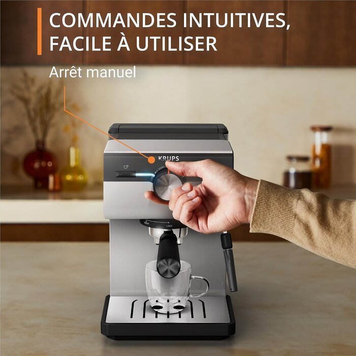 Machine à expresso manuelle 15 bars - Crème - 46% de remise