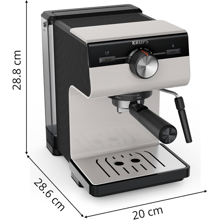 Machine à expresso manuelle 15 bars - Crème - 46% de remise