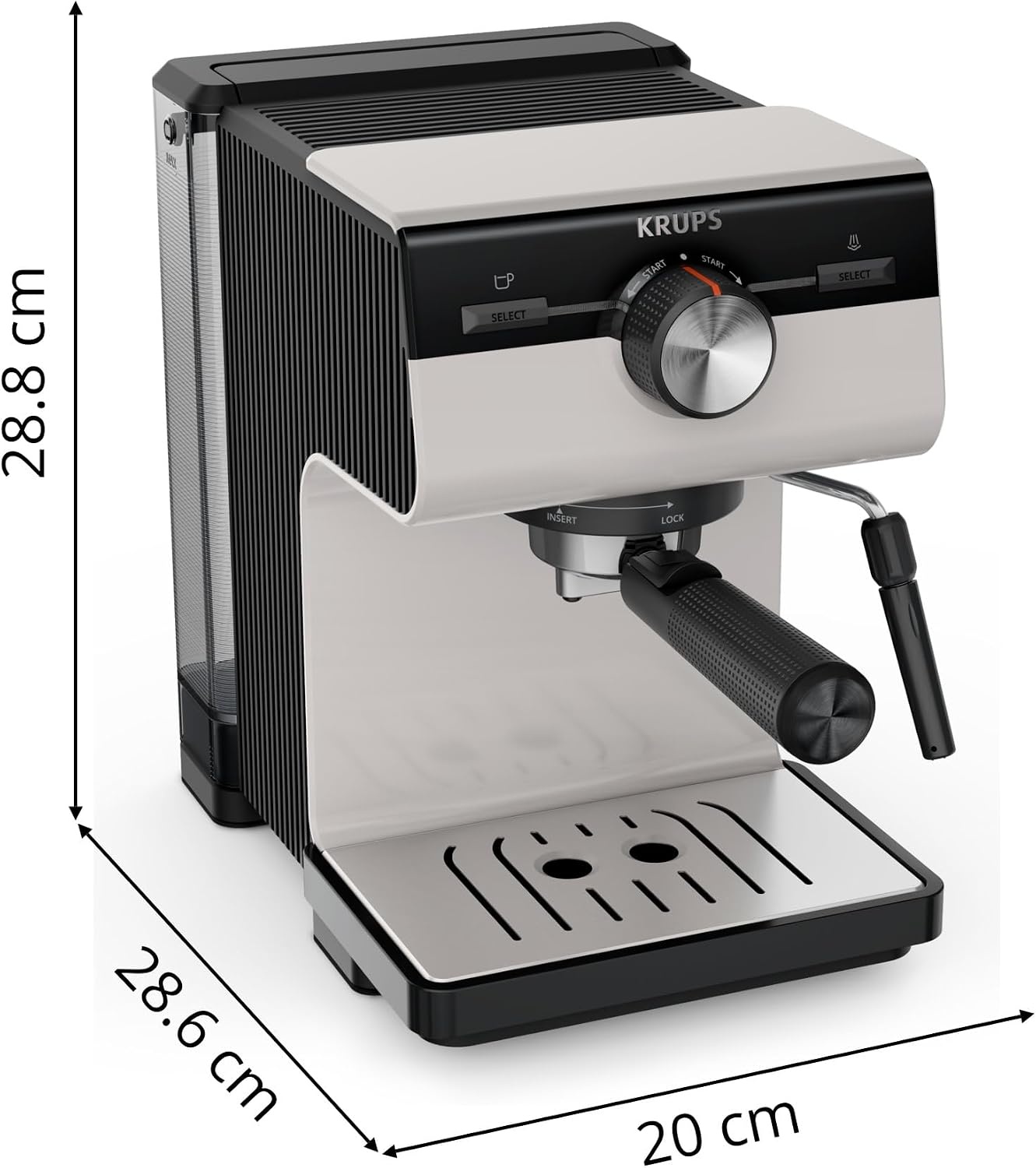 Machine à expresso manuelle 15 bars - Crème - 46% de remise