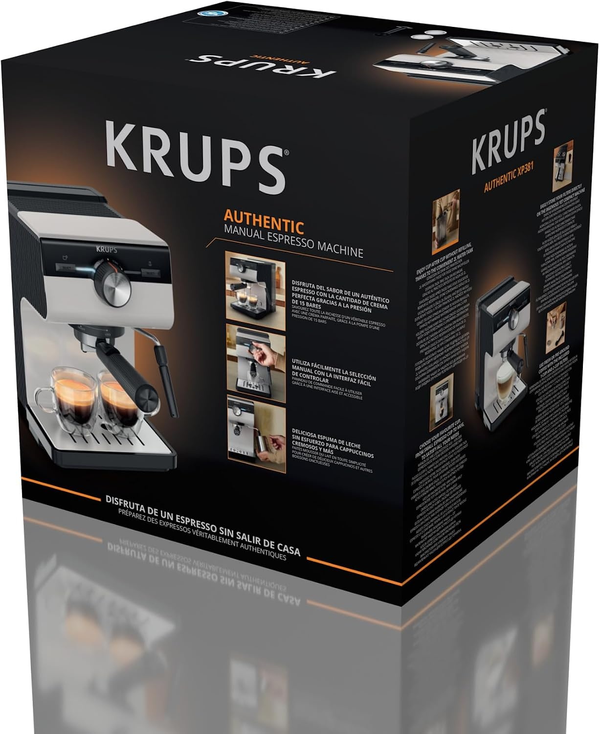 Machine à expresso manuelle 15 bars - Crème - 46% de remise