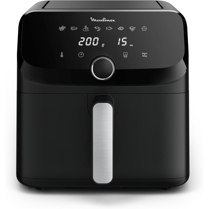Friteuse à air chaud 7,5L - 8 programmes - Noir - 47% de remise