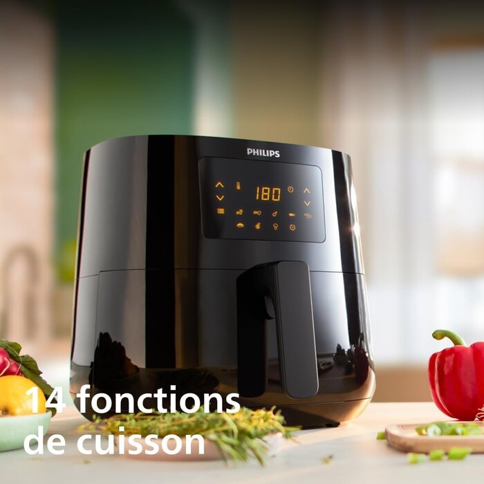 Philips Friteuse à air chaud XL 6,2L 2000W - 46% de remise - Noir