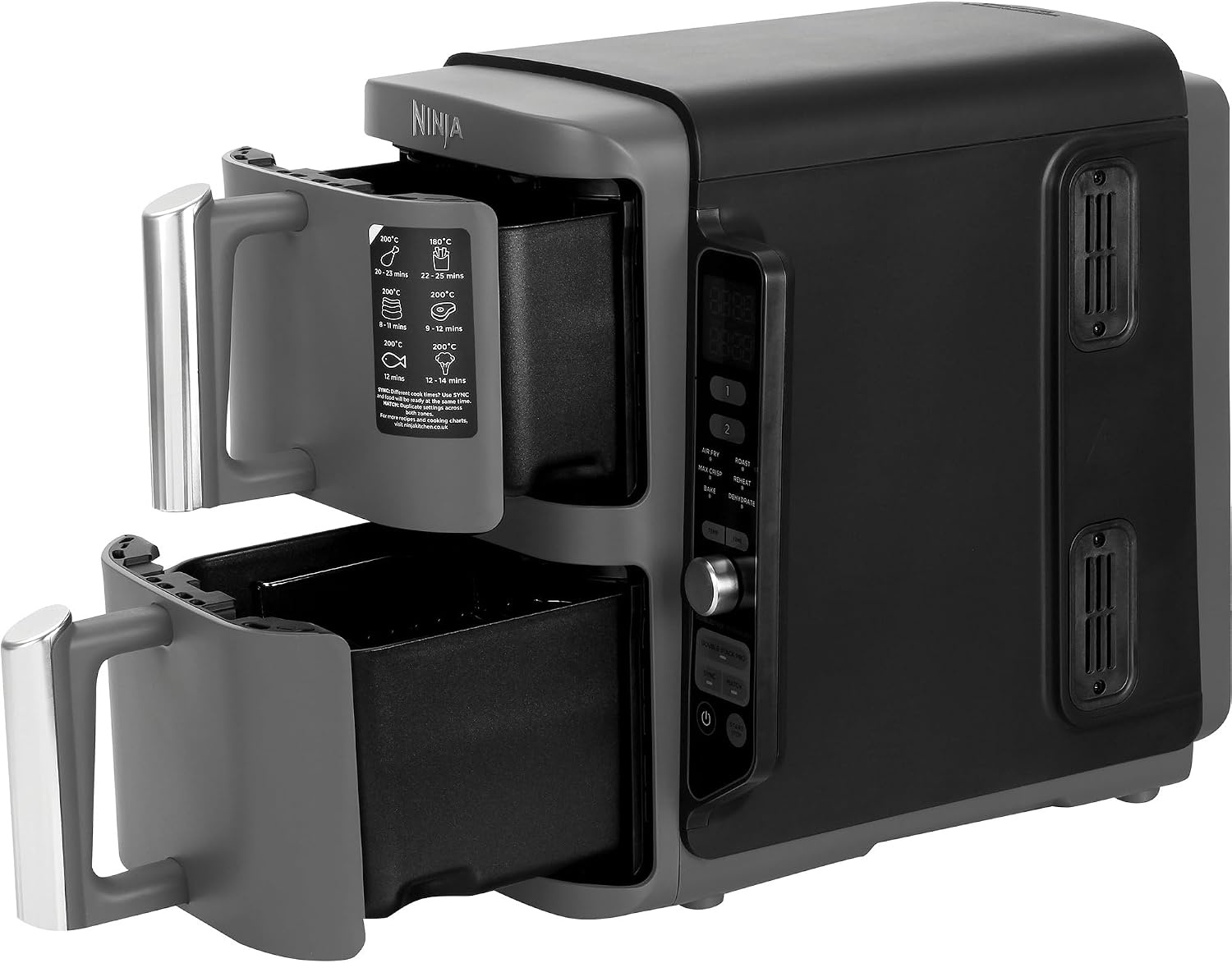 Friteuse à air chaud double XL 9,5L, 6-en-1 - 47% de remise