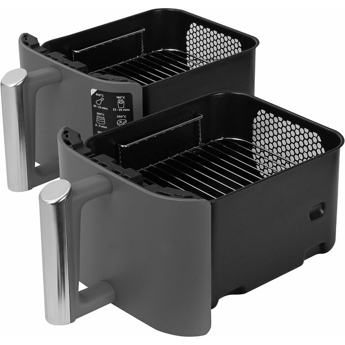 Friteuse à air chaud double XL 9,5L, 6-en-1 - 47% de remise