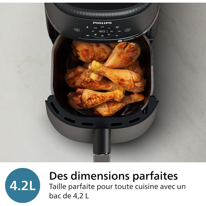 Philips Airfryer compact 4,2L - 1500W - 13 modes - Noir - 46% de remise